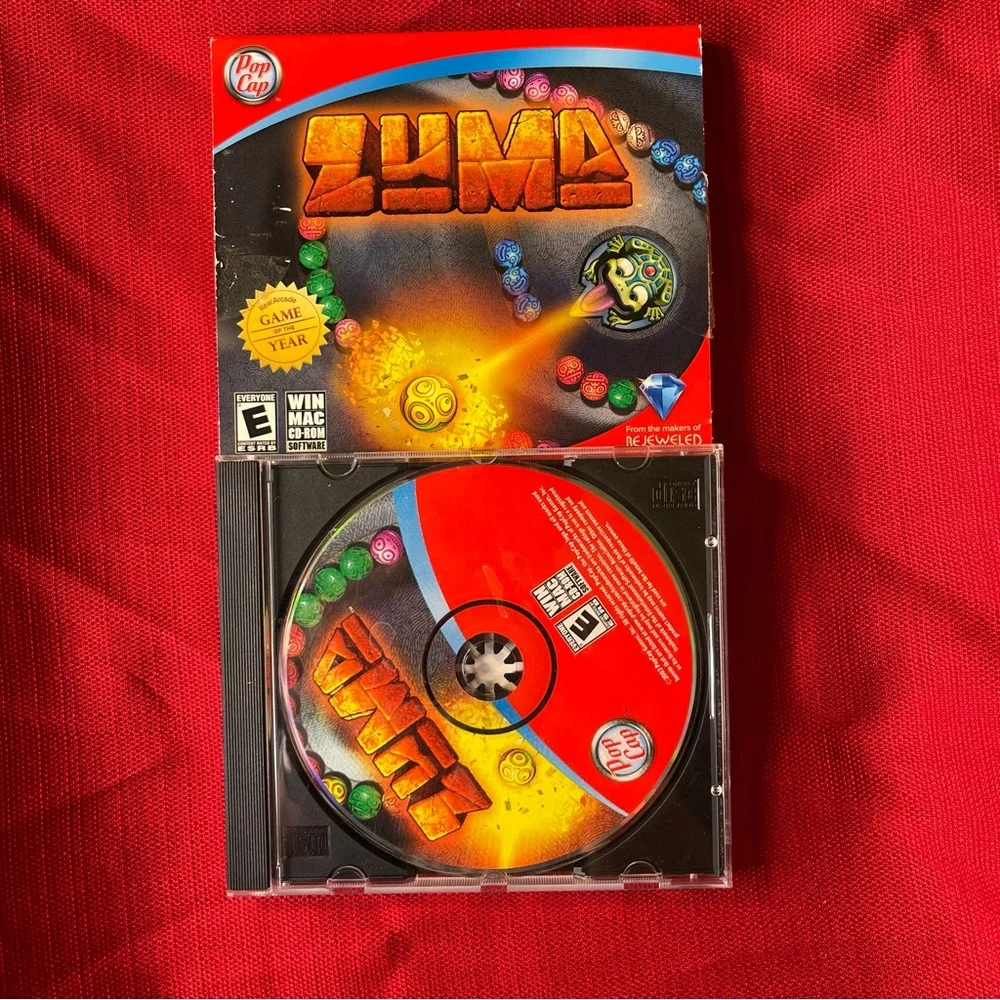 2003 Pop Games Zuma CD Rom Real Arcade Game of the Year From Bejeweled